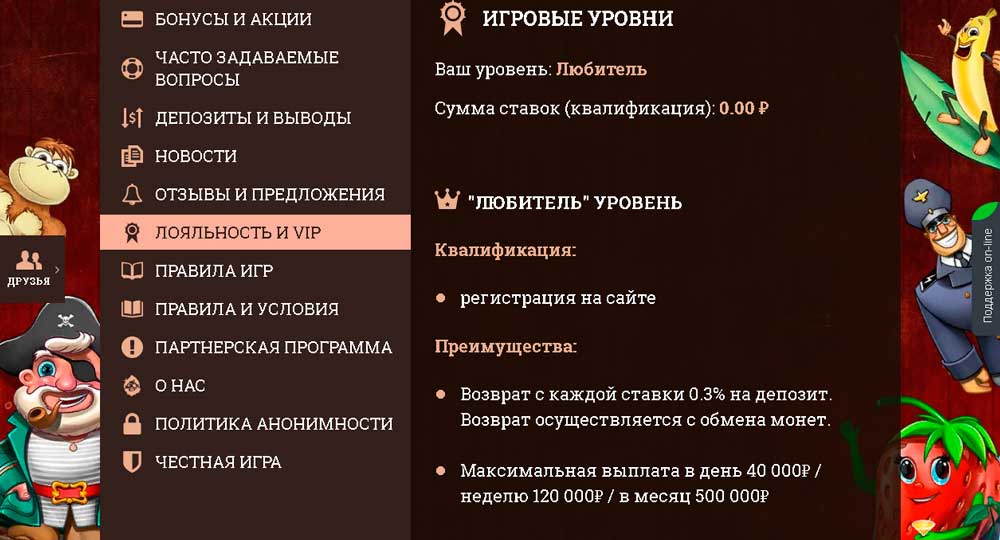 Система статусов игроков